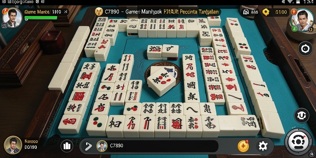 Tangkapan layar C7890 menampilkan gameplay Mahjong yang menarik.