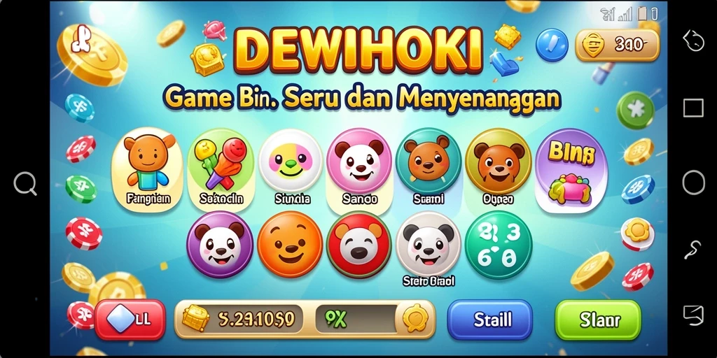Tampilan gameplay DEWIHOKI yang seru dan interaktif.