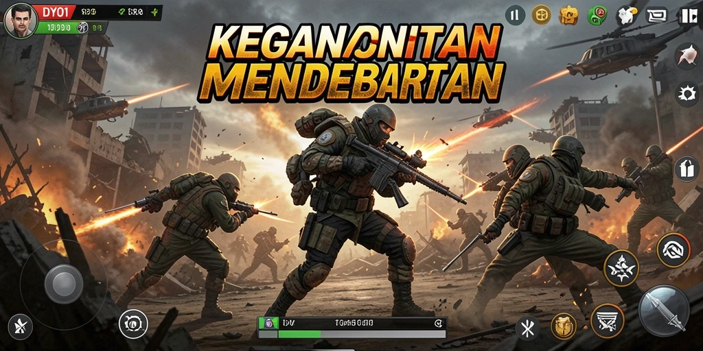 Tampilan gameplay intens DYO1 yang mengesankan.