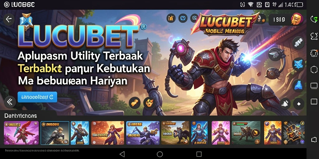 Tampilan antarmuka LUCUBET yang sederhana dan fungsional.