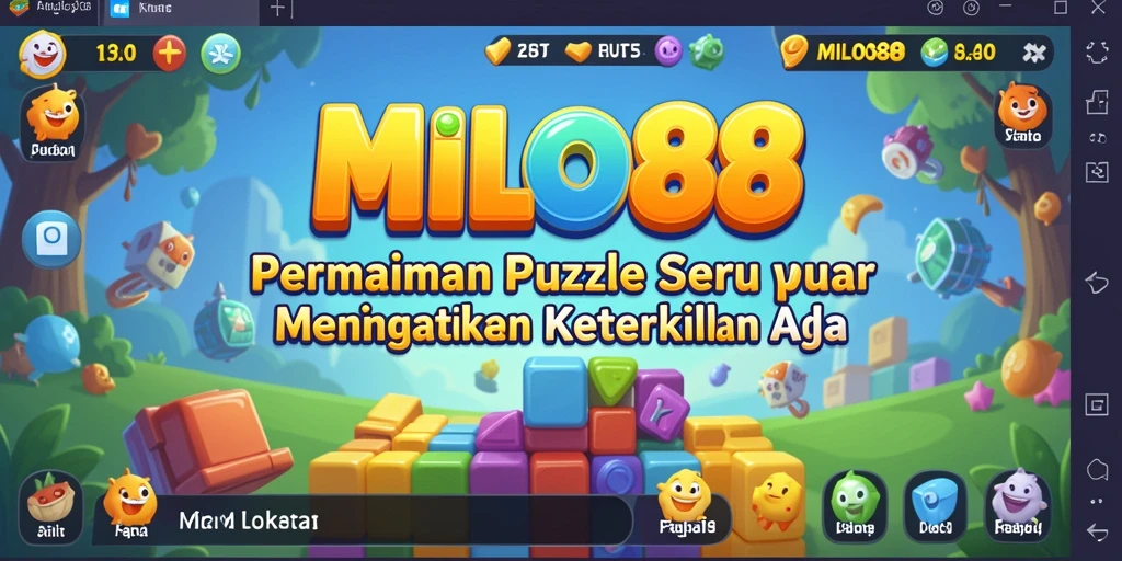 Screenshot dari gameplay MILO88 yang menunjukkan tantangan puzzle.