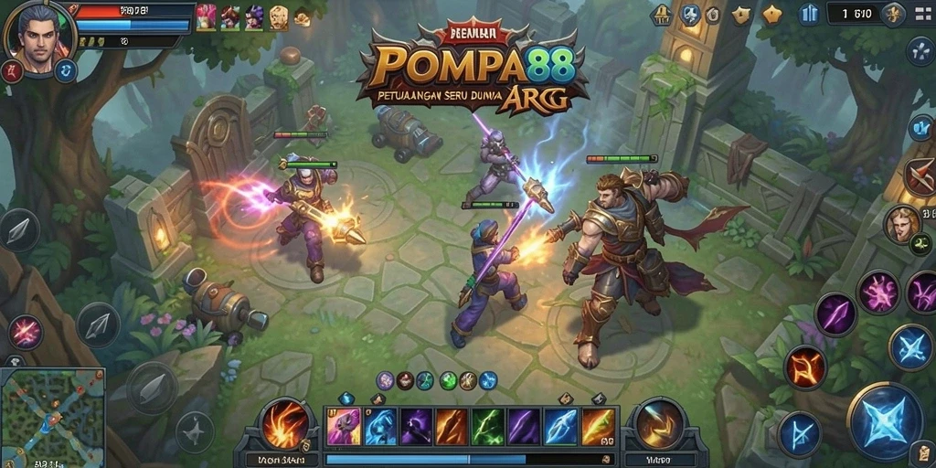 Gameplay seru POMPA88 dengan pertarungan yang dinamis.