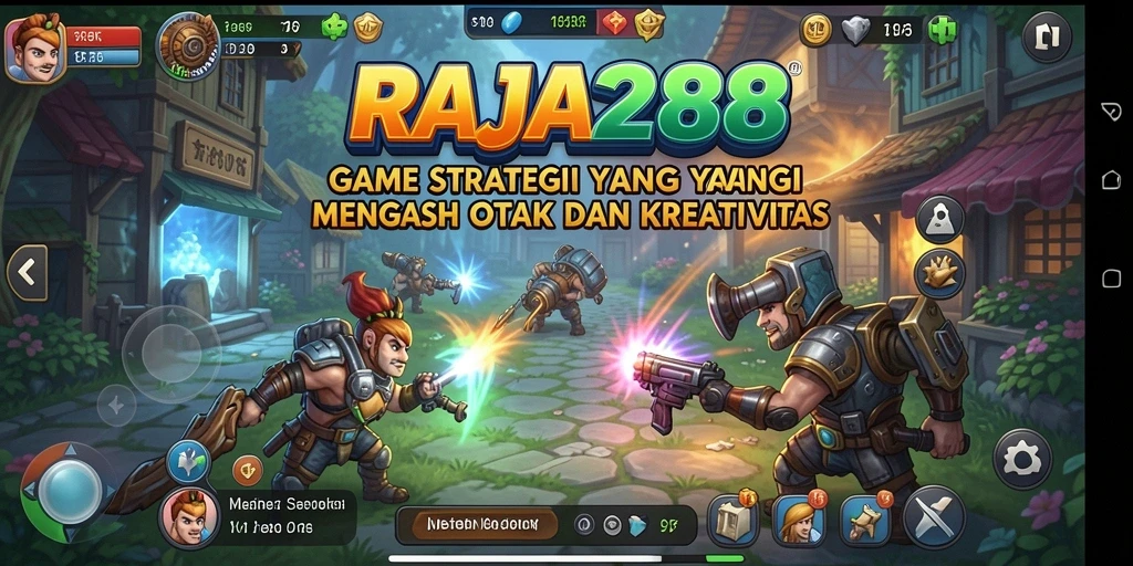 Tampilan gameplay RAJA288 yang menampilkan aksi strategi yang mendebarkan.