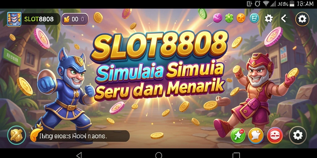 Tampilan utama gameplay SLOT8808 yang mengasyikkan dan menantang.
