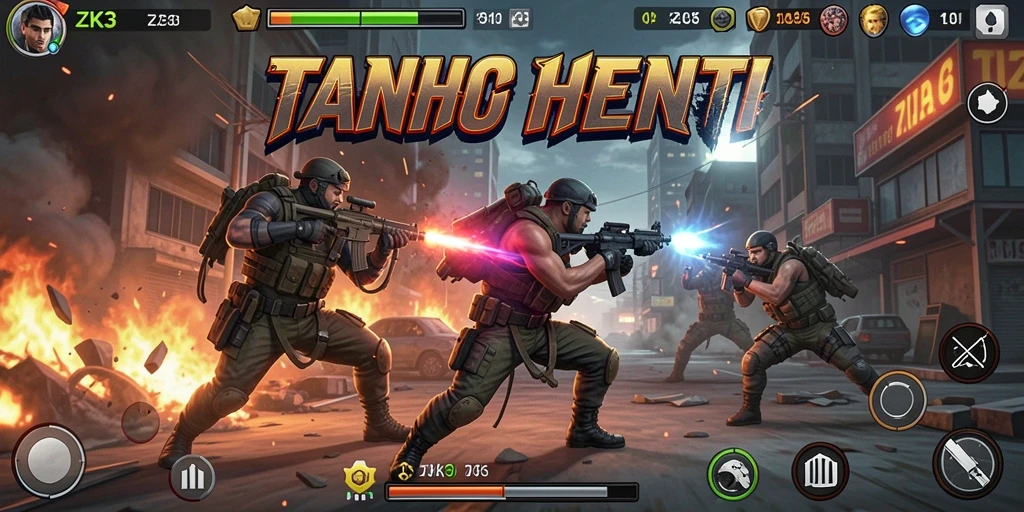 Tampilan screenshot ZK3 menunjukkan aksi pertarungan yang intens dan mendebarkan.